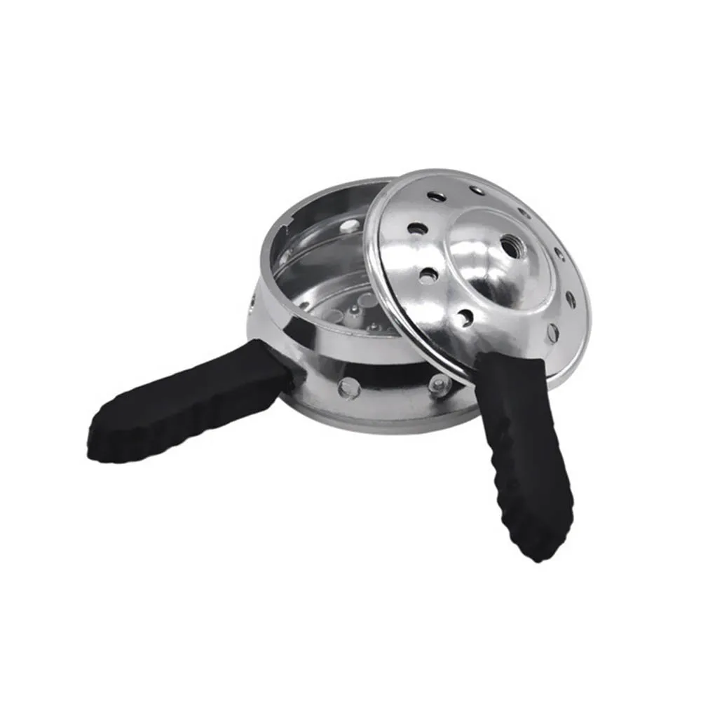 Metal Material Charcoal Stove Double Handle Accessories Windproof Tobacoo Hookah Shisha Charcoal Holder