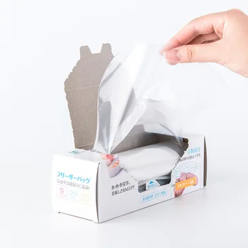 

Refrigerator Freshness Bag Double Layer Clip Chain Compacting Food Freshness Food Bag Self Sealing Food Freeze Storage Zip Lock