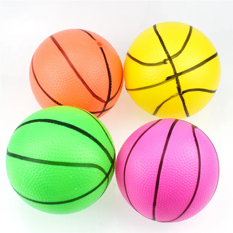 1PC Free Shipping Mixed Color PVC Inflatable Basketball Kids' Toy 4'' 6'' 8'' 