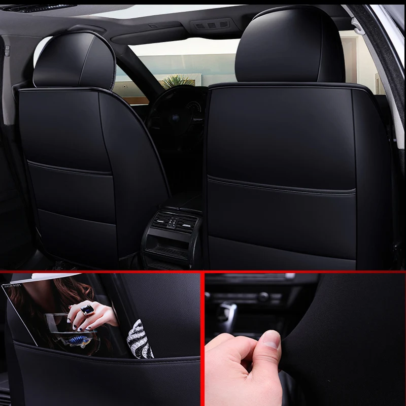 Car Seat Cover Auto Seats Covers for VW Amarok Bora CC Golf Variant Santana Tiguan L Touareg T-Roc