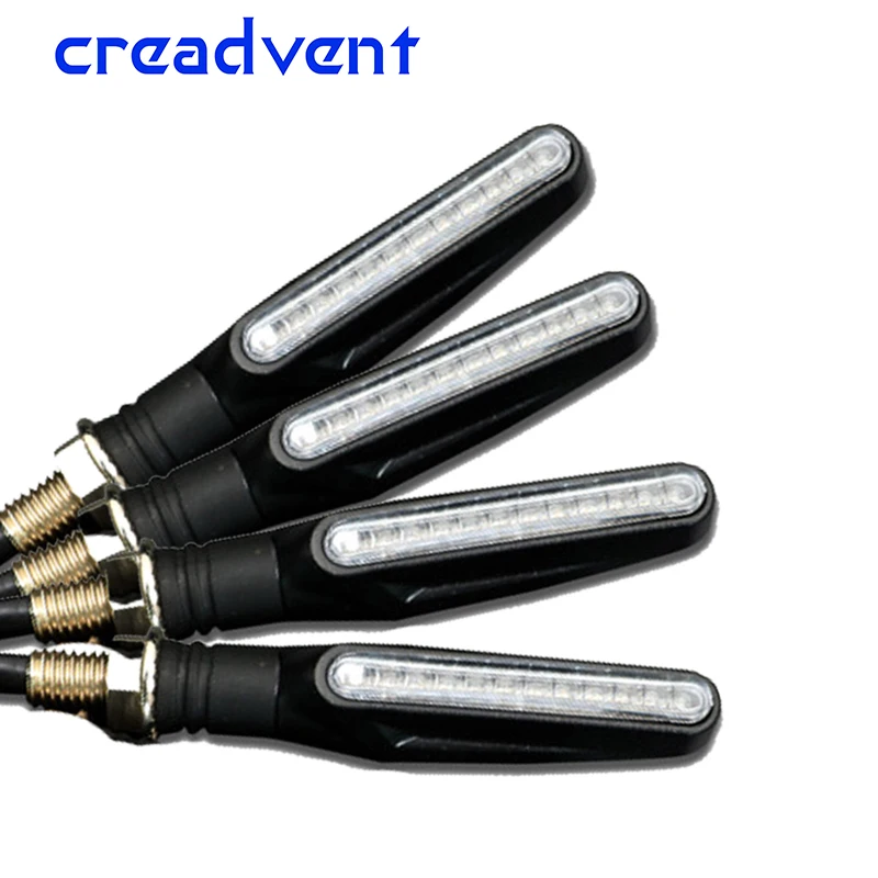4 шт. 12SMD поворотные сигналы moto rcycles светодиодный ная лампа гибкий clignotant мерцающий