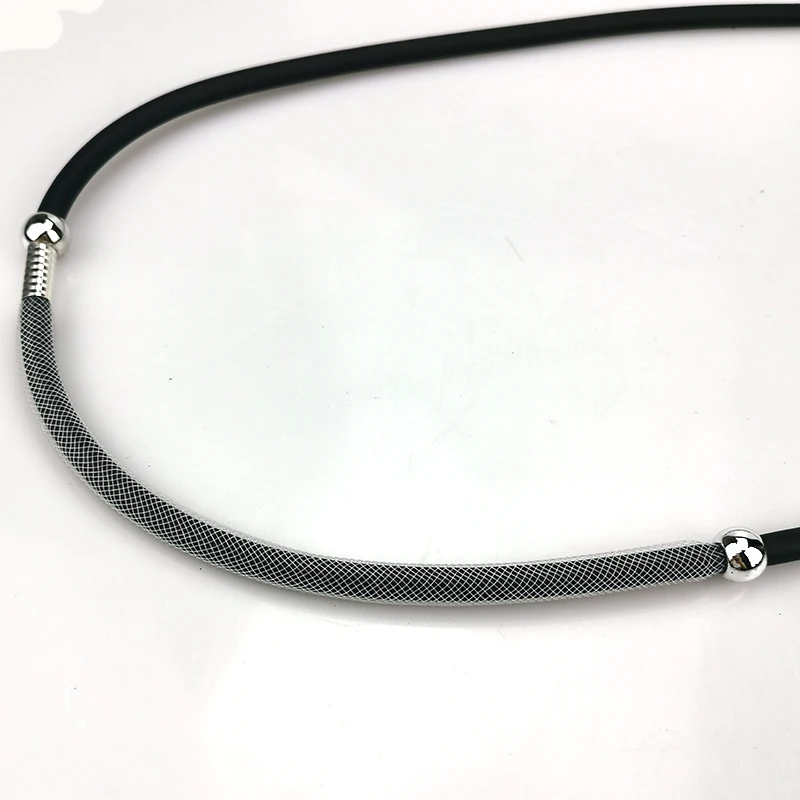 UKEBAY New Rubber Torques Women Short Choker Necklaces Mesh Jewelry Bead Accessories Simple Handmade Necklace Body Jewellery