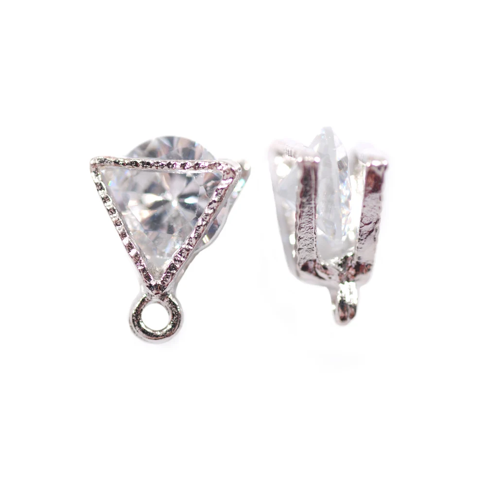 8mm - 20pcs 20 шт., модные Прозрачные Серьги с кубическим цирконием для невесты, украшения для свадебного костюма, аксессуары для шитья - Цвет: 8mm - 20pcs