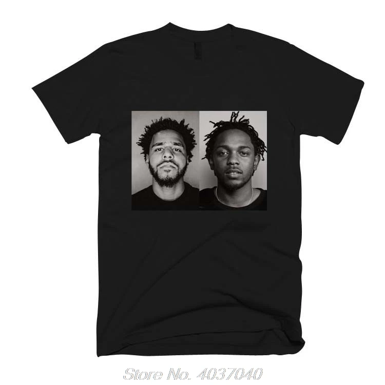 Футболка J Cole X Kendrick Lamar Мужская/женская летняя повседневная футболка с коротким