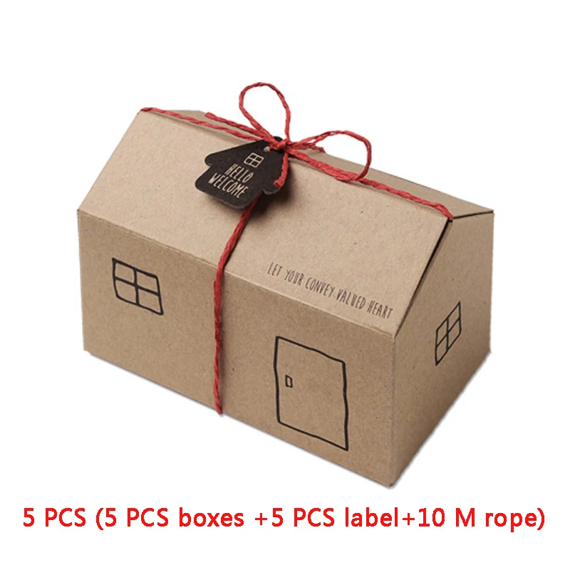 5 шт. маленький подарок для дома коробка Boite Dragees bonbonniere упаковка свадебные сувенирные коробки торт из конфет вечерние коробки для подарков Сладости - Цвет: primary color