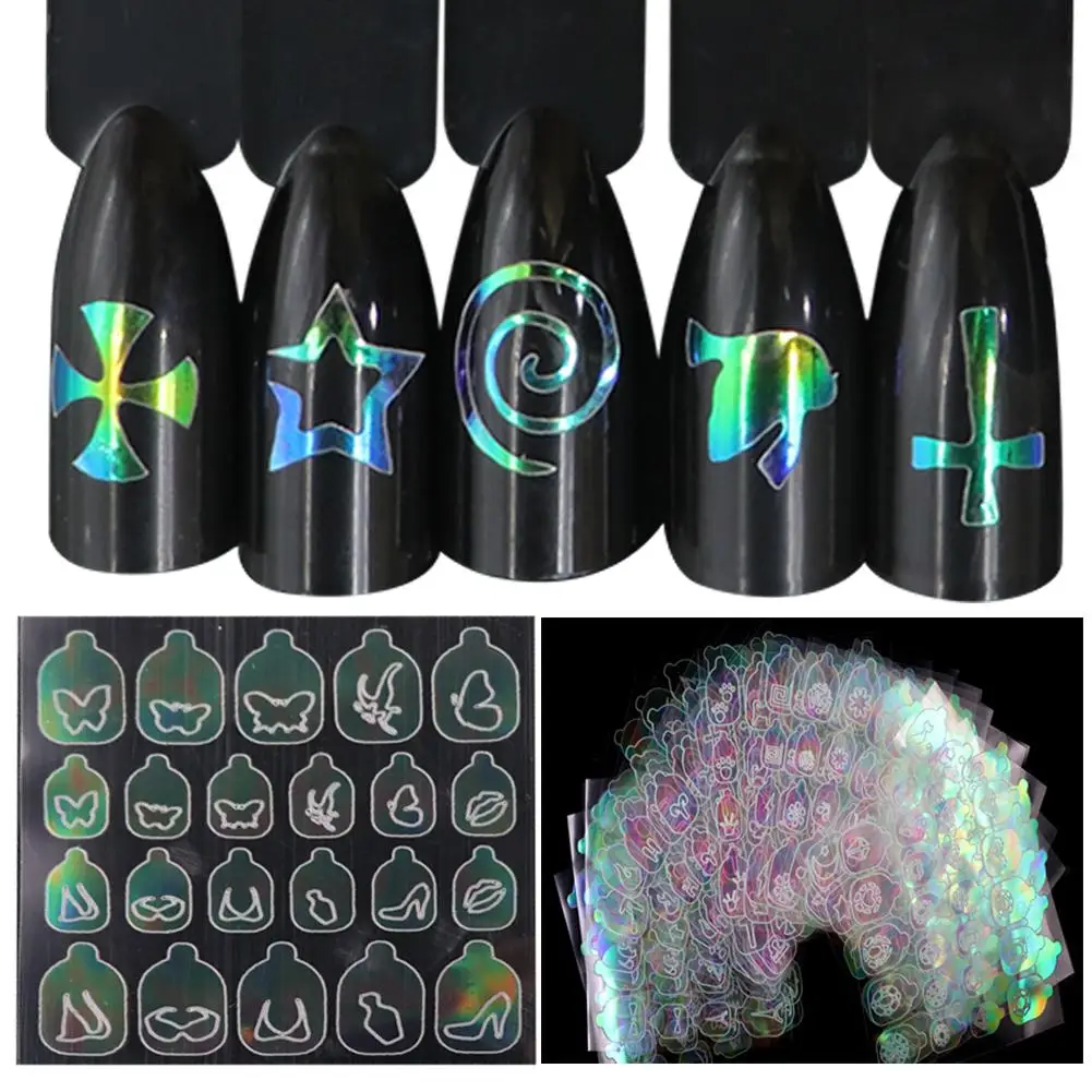 Лак для ногтей Стикеры s 6/12/24pcs жидкость для Стикеры мигающий блестящие декоративная аппликация DIY трансферная печать клей Цвет для Неил арта украшения для кончиков ногтей маникюр