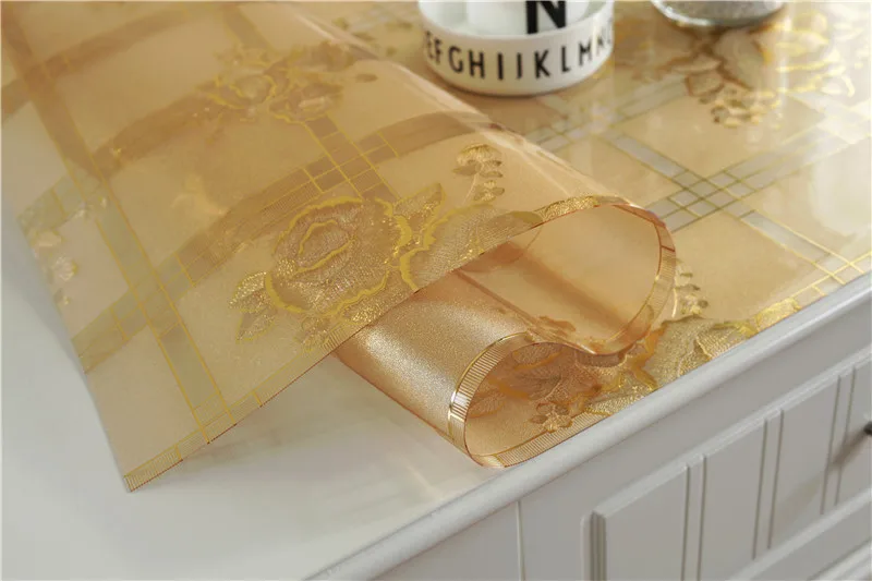 2019 Новинка 1,0 мм Толстая скатерти ПВХ кухонная скатерть для обеденного стола для вечерние свадебные домашние текстиль хрустальные доски