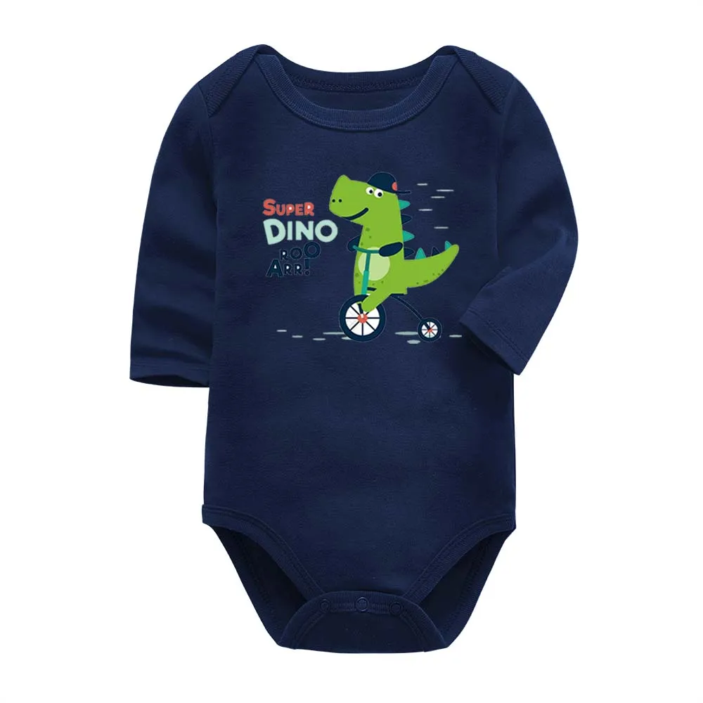 Цельнокроеный комбинезон с длинным рукавом для младенцев и мальчиков 0 24