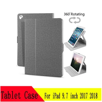 

Tablet Case Smart Cover Anti-Dust for IPad 9.7" 2017 2018,Air 1/2,Pro 9.7 Inch,360 Rotating Stents Multiple Visual Angles