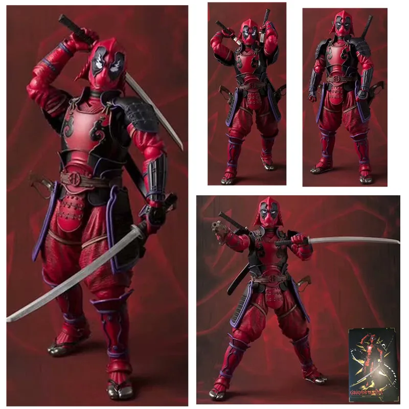 

The Avengers Deadpool Famous person Changeable head PVC Action Figure Collection Model Toy Doll
