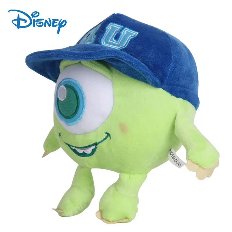 Monsters University Mike Wazowski 20cm Disney Pixar Stuffed Toys Mr.Q Plush Kawaii Anime Birthday Gift For Kids 2 To 4 Years Old pixar monsters university headbands for girls cosplay mike sullivan ears hairband kid disney monsters inc hair accessories women