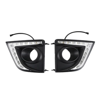 

For Toyota Corolla 2014-2015 LED Daytime Running Fog Light DRL Lamp Turn Signal