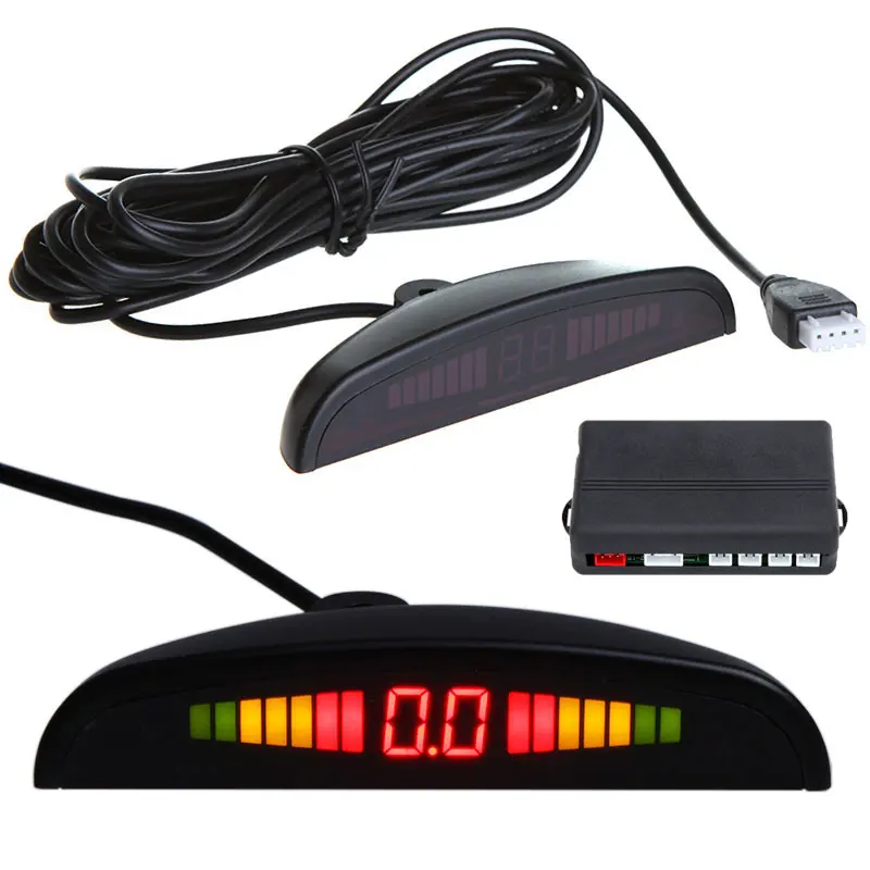 

KKmoon New LED Car Parking Sensor Monitor 4 Sensors Parking Assistance Auto Reverse Radar Detector System Backlight Display