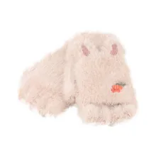 Детские перчатки; детские перчатки ручной работы; детские варежки; Плюшевые флисовые перчатки на половину пальца; теплые перчатки для улицы; Rekawiczki Dzieciece