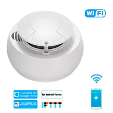 Tuya Wi-Fi детектор дыма пожарная сигнализация коптильня комбинированный датчик дыма пожарный умный аварийный сигнал домашней безопасности дымовая коробка