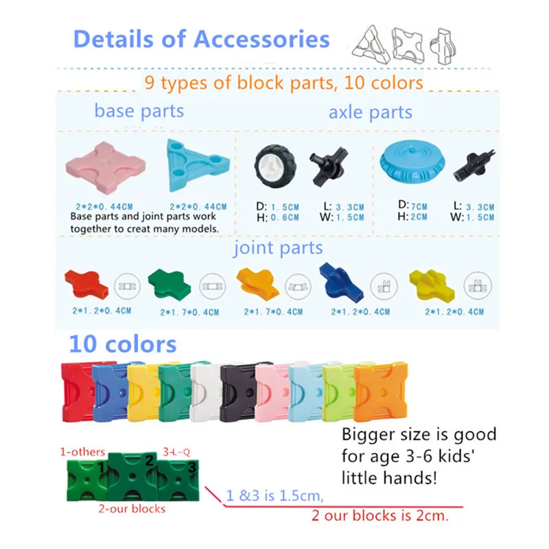 Hot LaQ Style 3D Model Building Blocks 8 in 1 Cars Set Educational Toys More Different 4