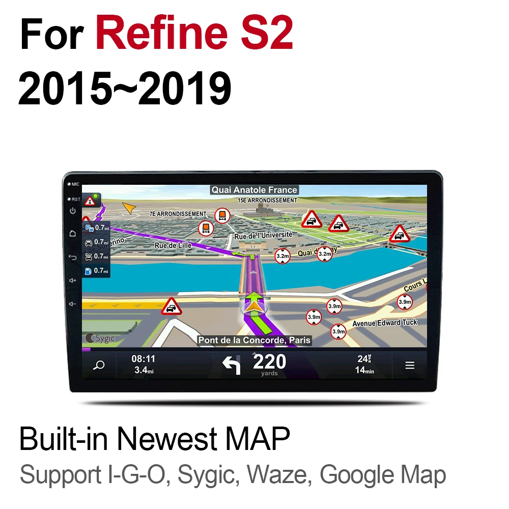 Для JAC Refine S2 2015 2016 ~ 2019 автомобильный Android dvd плеер мультимедийный экран GPS