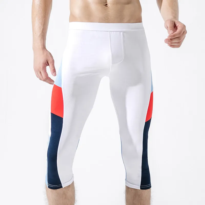 Fitness Running Tights Leggings Men 3/4 
