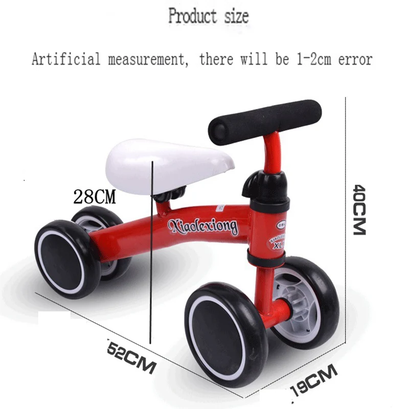 Children's play four-wheeled balance car without pedals, twisting& twisting car, four-wheeled 1-3 years old toddler,toy vehicle