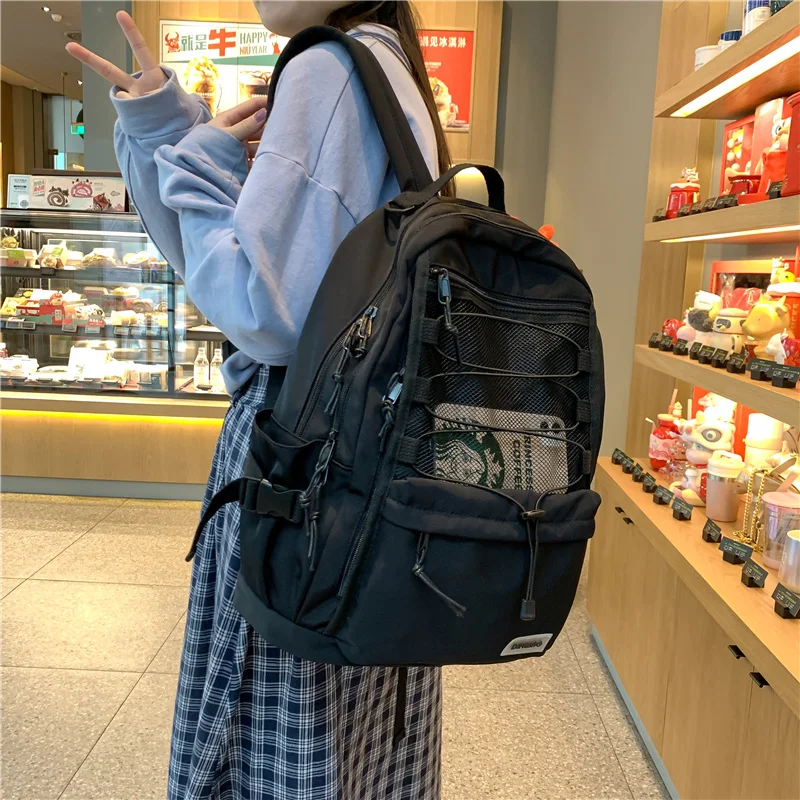 Kawaii Nylon Harajuku Solid Pastel College Backpack