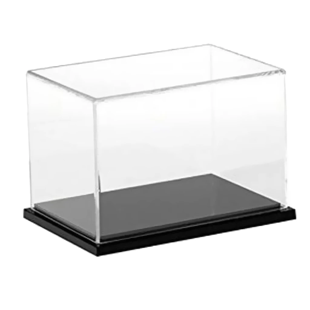Transparent Acrylic Display Case Tray Dustproof Storage Show Box 30x15x15cm