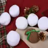 30 Pcs 7.5cm Indoor Realistic Fake Soft Snowballs For Fight Educational Toys Christmas Pollution-free Kids Healthy Game H2H1