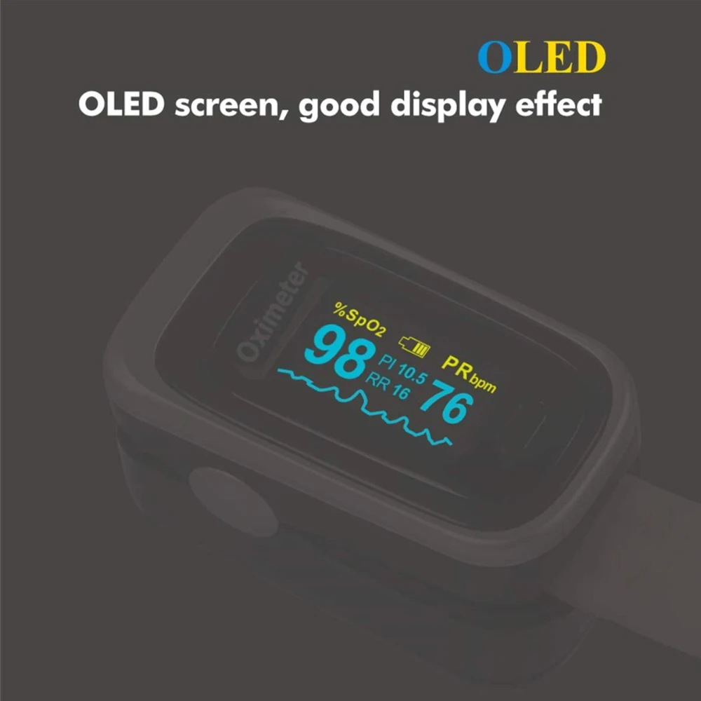 Импа Ульс перста пальца OLED оксиметр SPO2 PR PI RR ODI4 уровень кислорода в крови частота