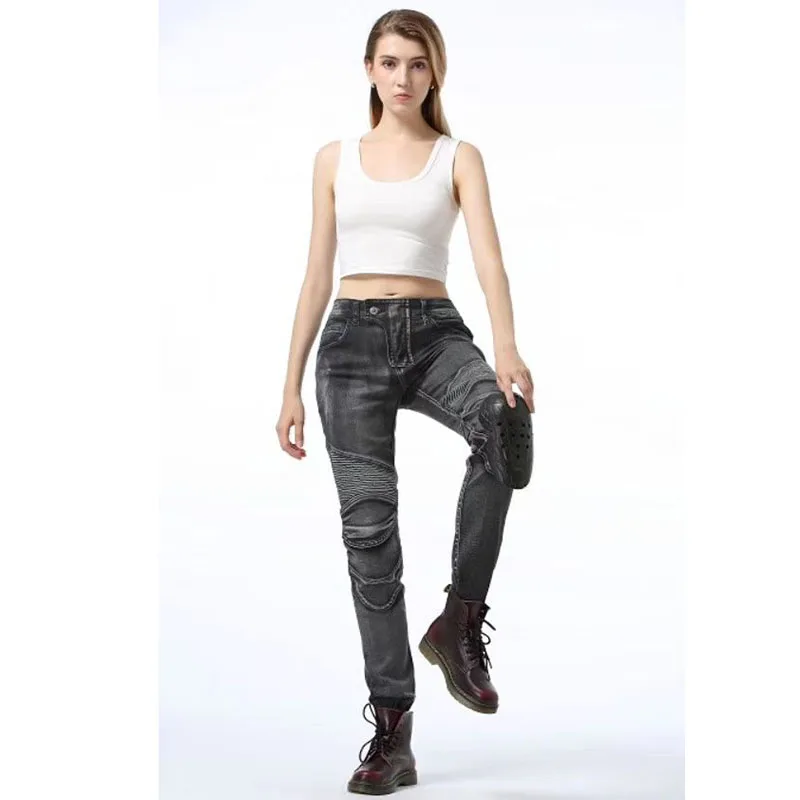 

Women's Vintage Motorcycle Jeans Pantalones Motocicleta Hombre Feather Jeans Standard Edition Car Ride Pants Motorcycle Women