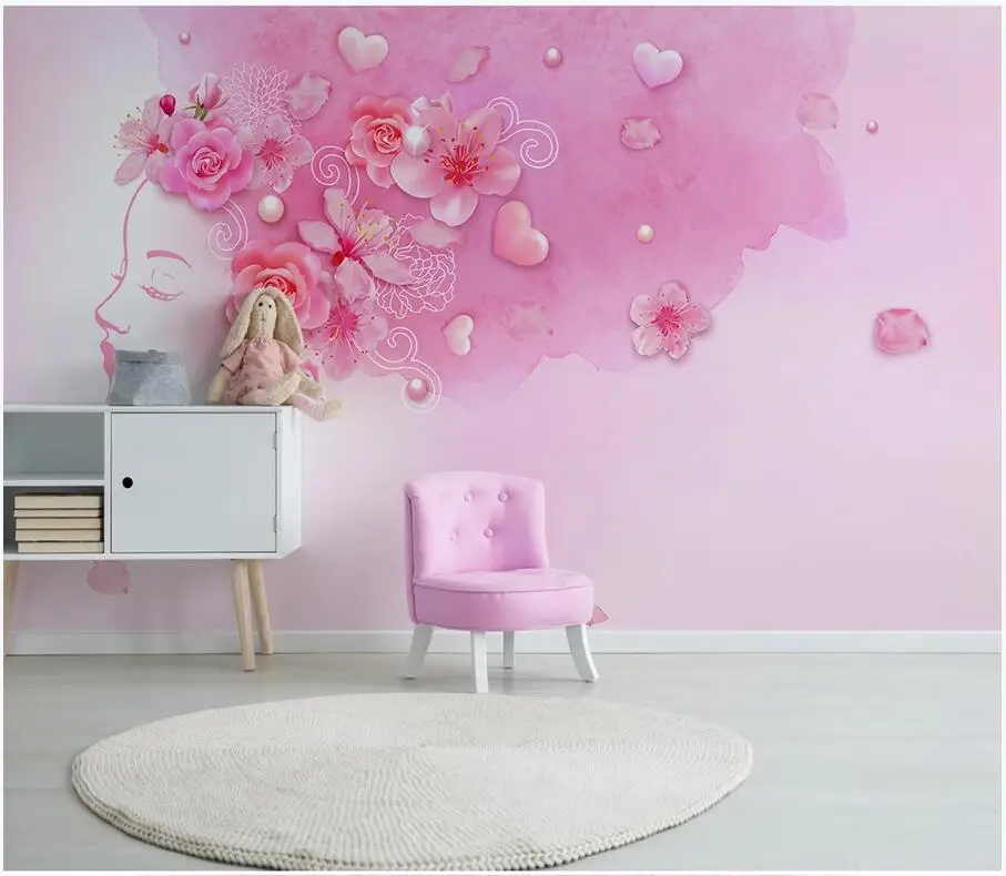 

Custom photo 3d wallpaper Modern minimalistic floral colorful sexy beauty 3d wall murals wallpaper for walls 3 d living room