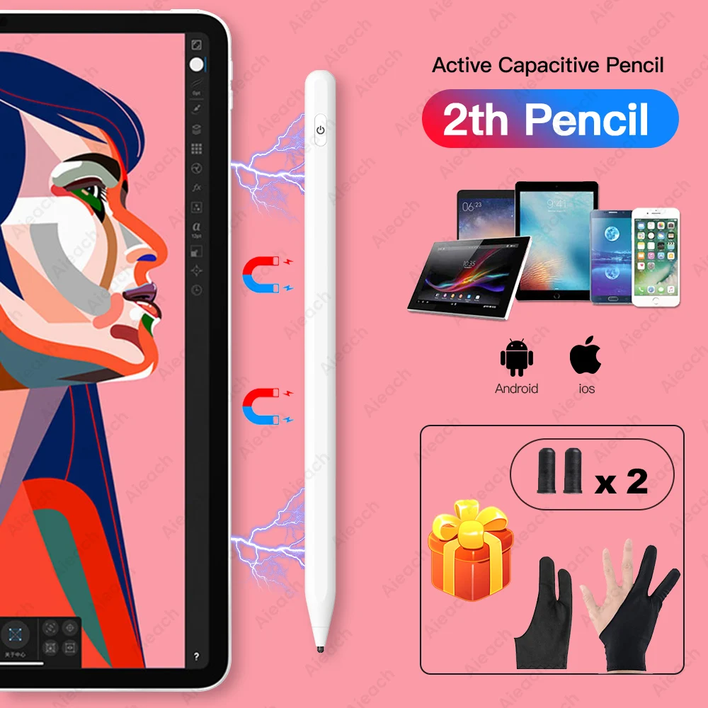Скидка Универсальный Активный стилус для Xiaomi huawei samsung iPhone font b Tablet b font Smart Touch Pencil для Apple iPad только для емкостного экрана