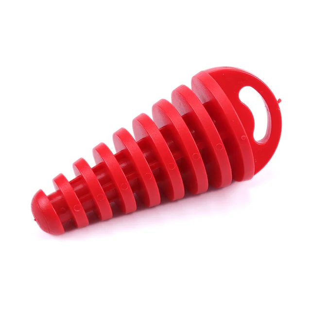 1PC Exhaust Pipe Plug Motorcycle Motocross Tailpipe Rubber Air Bleeder Plug Exhaust Silencer Wash Plug Pipe Protector Red