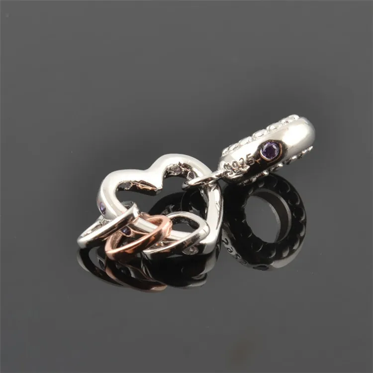 Fit Pandora браслет серебро 925 CZ Сердце Ключ Подвески для лучших друзей S925 DIY Звездная книга буквы бусины для изготовления ювелирных изделий