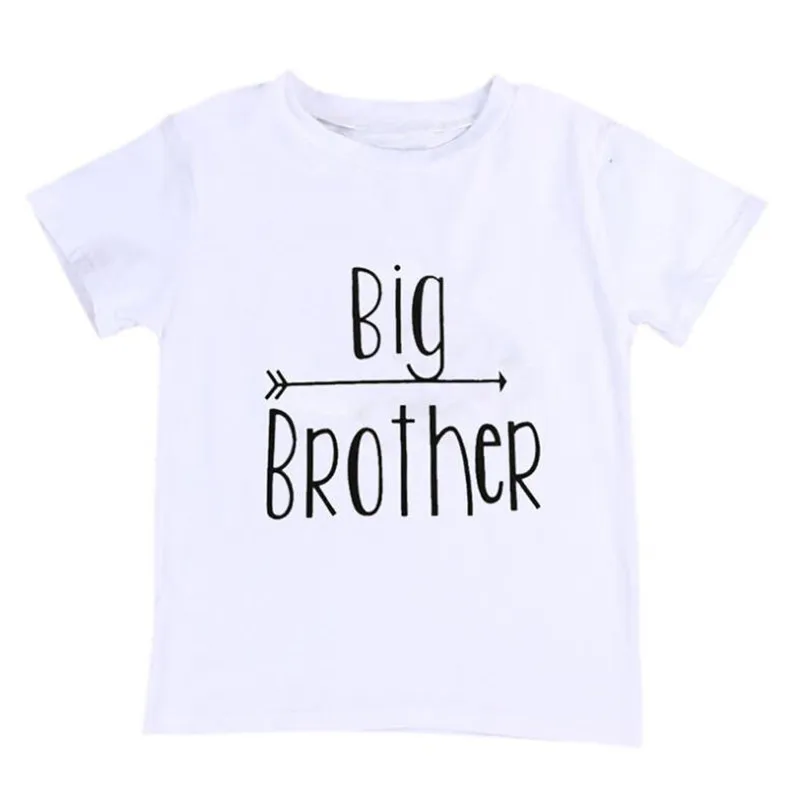 Bunvel/летние одинаковые комплекты для семьи; одежда с надписью «Brother»; футболка для маленьких мальчиков; Семейные комплекты; f