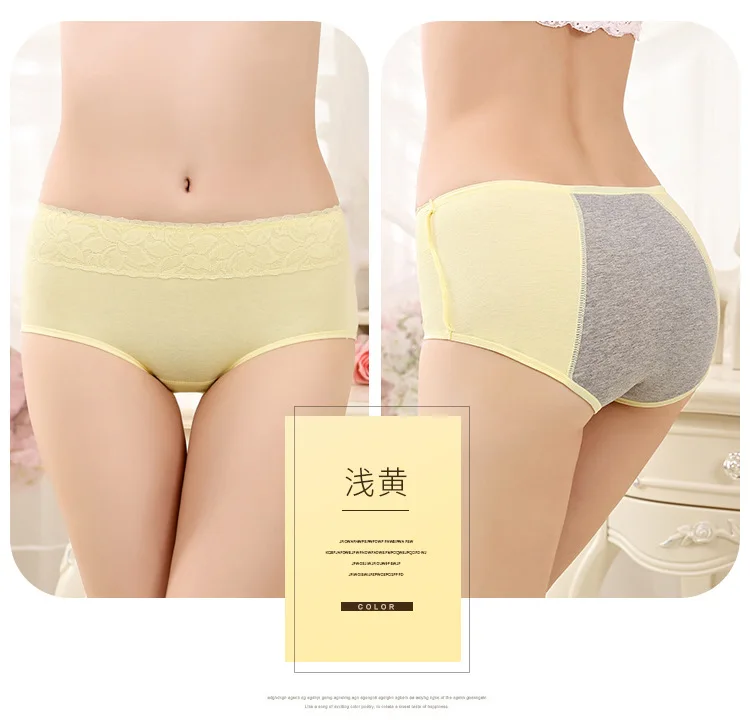 Leak Proof Menstrual Panties Physiological Pants Women Underwear Period Cotton Waterproof Briefs