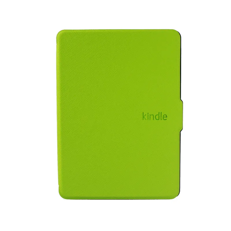 Чехол из искусственной кожи PU для Kindle 8 E-reader, защитный чехол для Kindle 8th Generation Ebook, жесткий корпус, защита от автоматического сна/пробуждения - Цвет: green