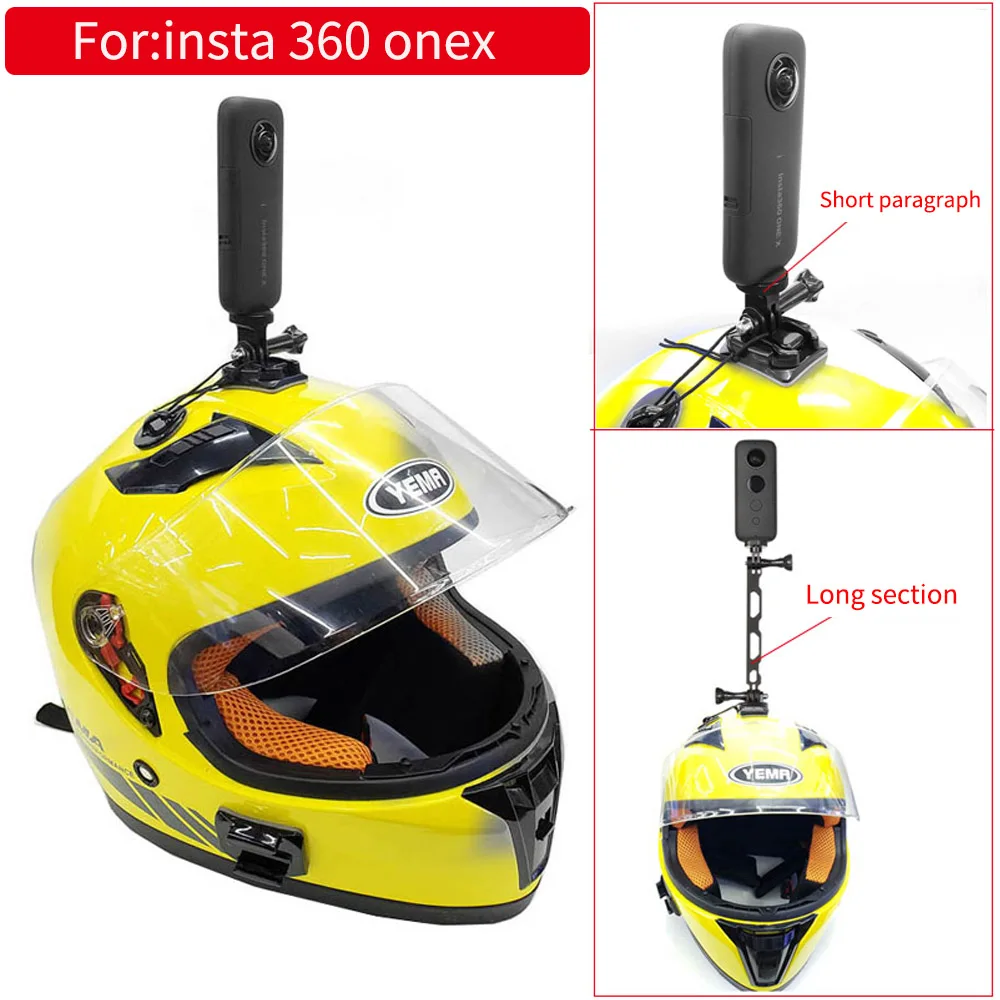 Kit Supporto Per Action Cam Su Mentoniera Del Casco - Compatibile Insta360, GoPro, DJI, Akaso, SJCAM E Altre - 2