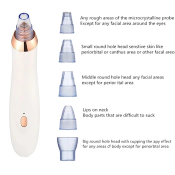 

Blackhead Vacuum Cleaner Pore Cleaner Facial Acne Black Spot Acne Removal Blackhead Acne Instrument Electric Skin Care Tool