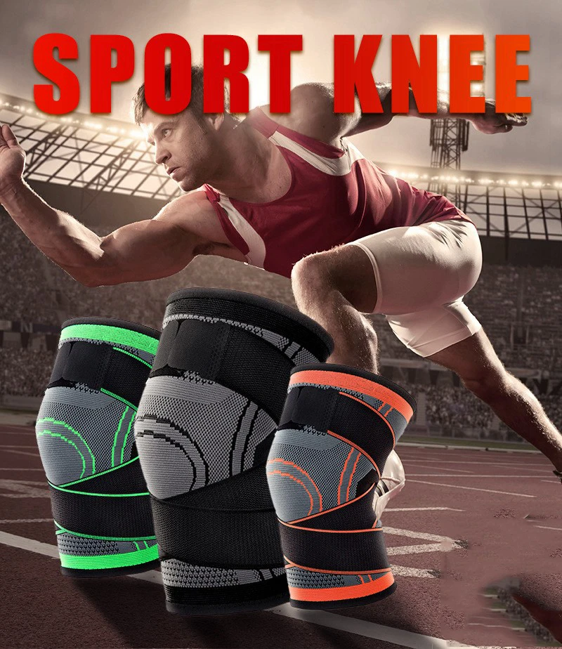 Kneepad Support Professional Protector Sports Knee Pads Breathable Bandage Knee Brace Basketball Tennis Cycling (34)