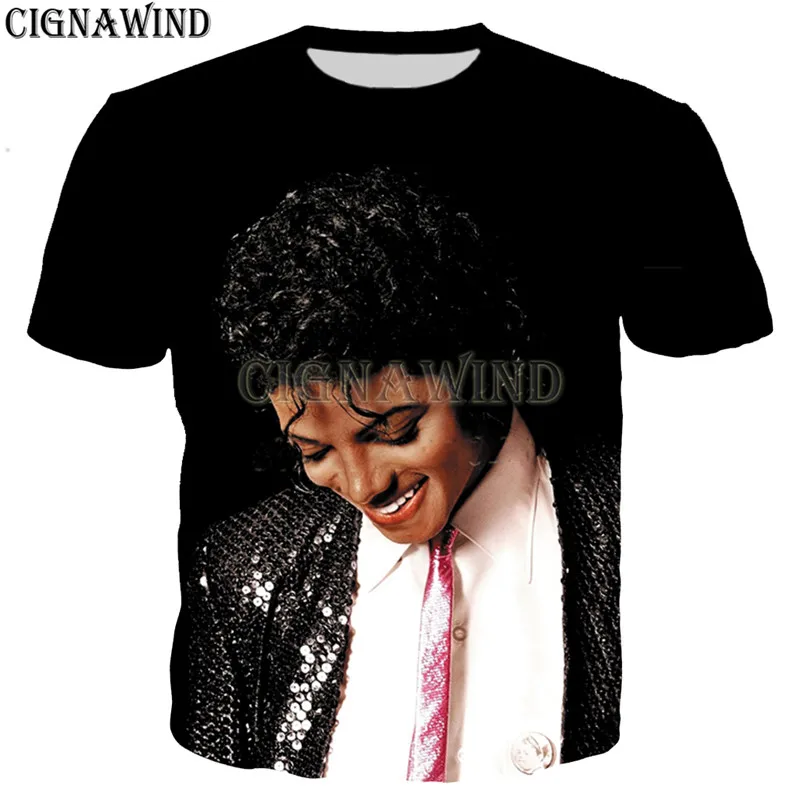 Popular singer Michael Jackson t shirt men/women 3D print t-shirts Harajuku style hoodies/ sweatshirts/vest summer tops