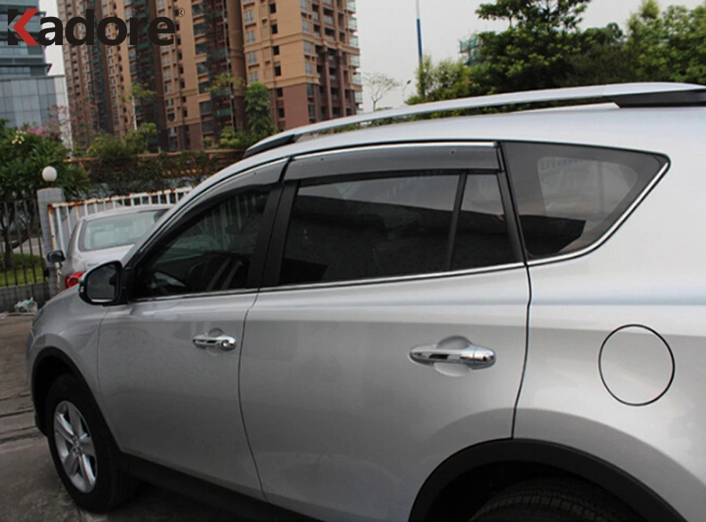 Для Toyota RAV4 RAV 4 2013 2014 2015 нержавеющая сталь отделка окна автомобиля рамка