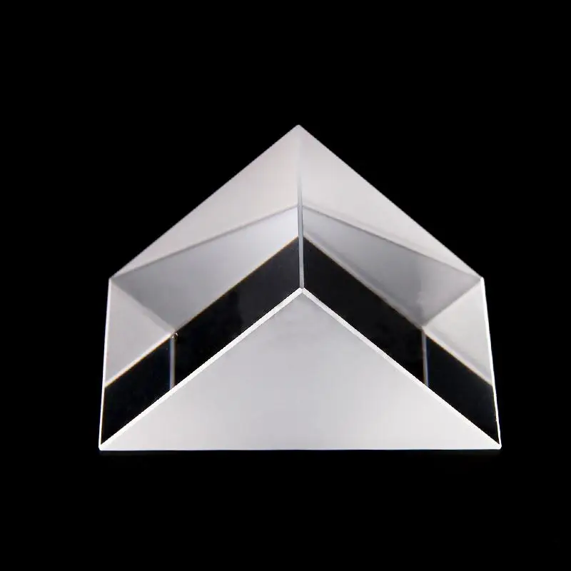 

40*40*40mm/1.57*1.57*1.57in Optical Glass Prisms Triangular Lsosceles Right Angle K9 Prisms Lens Optics