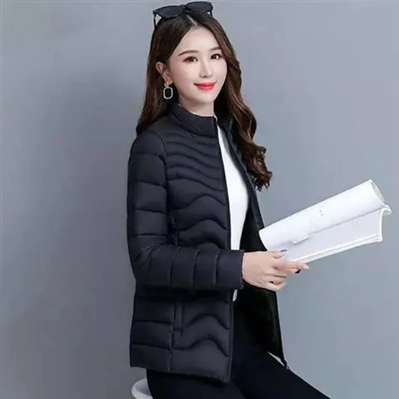 Chaquetas cortas de moda para prendas de vestir, chaquetas ajustadas de tendencia, abrigos femeninos, parkas finas de algodón cálidas para otoño AliExpress