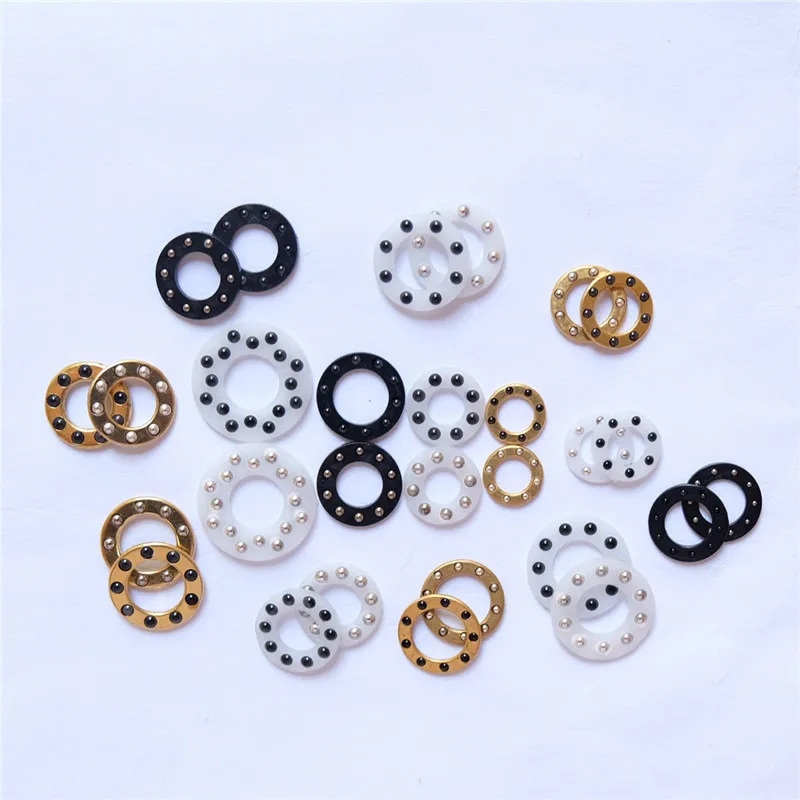 Folding Knife Accessories 10pcs/Lot 9.7x5.2x1.588mm Bearings Ceramic Ball Rubber Flat Bearings Plastic Cages folding knife accessories