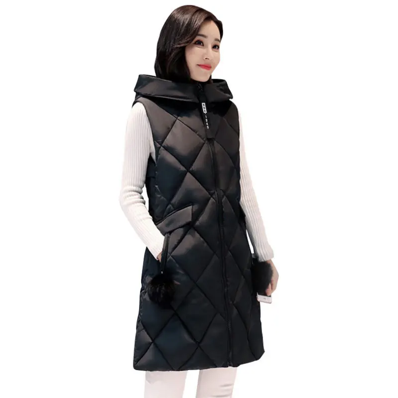 Купить Жилет Женский Длинный С Капюшоном