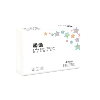 

400 Sheet Per Carton High-end Silky Facial Tissue Sanitary Napkin Paper for Baby Kids Children