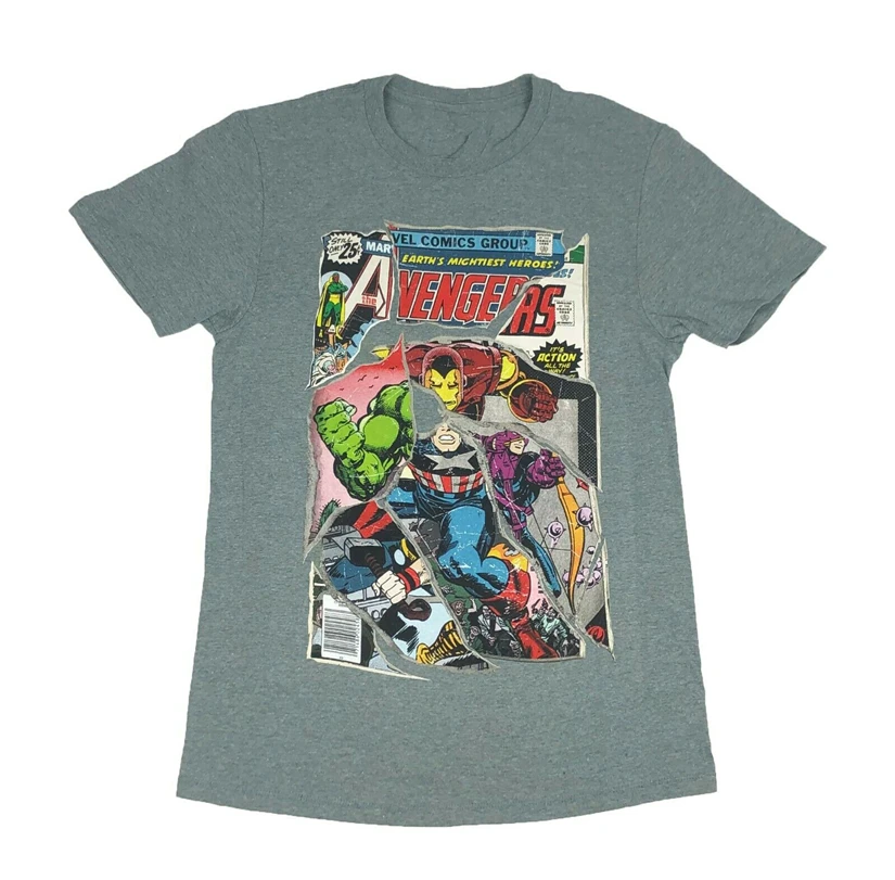 Marvel Comic Book Cover Мстители Железный человек Халк Тор Капитан Америка Мужская