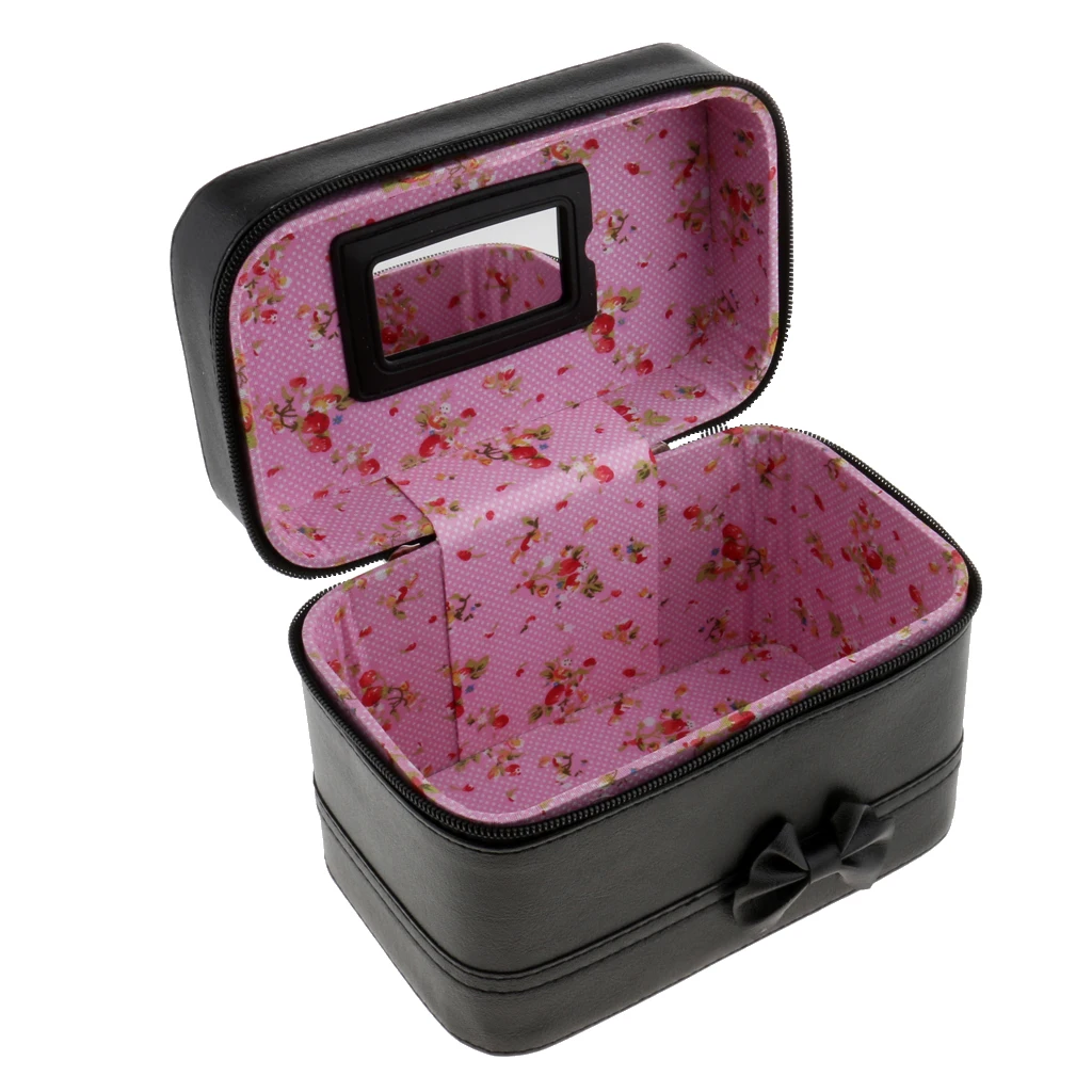 Portable Handbag Zipper Makeup Cosmetic Organizer Storage Case Box Travel Portable Handbag Zipper Makeup Cosmetic Organizer Storage Case Box Travel