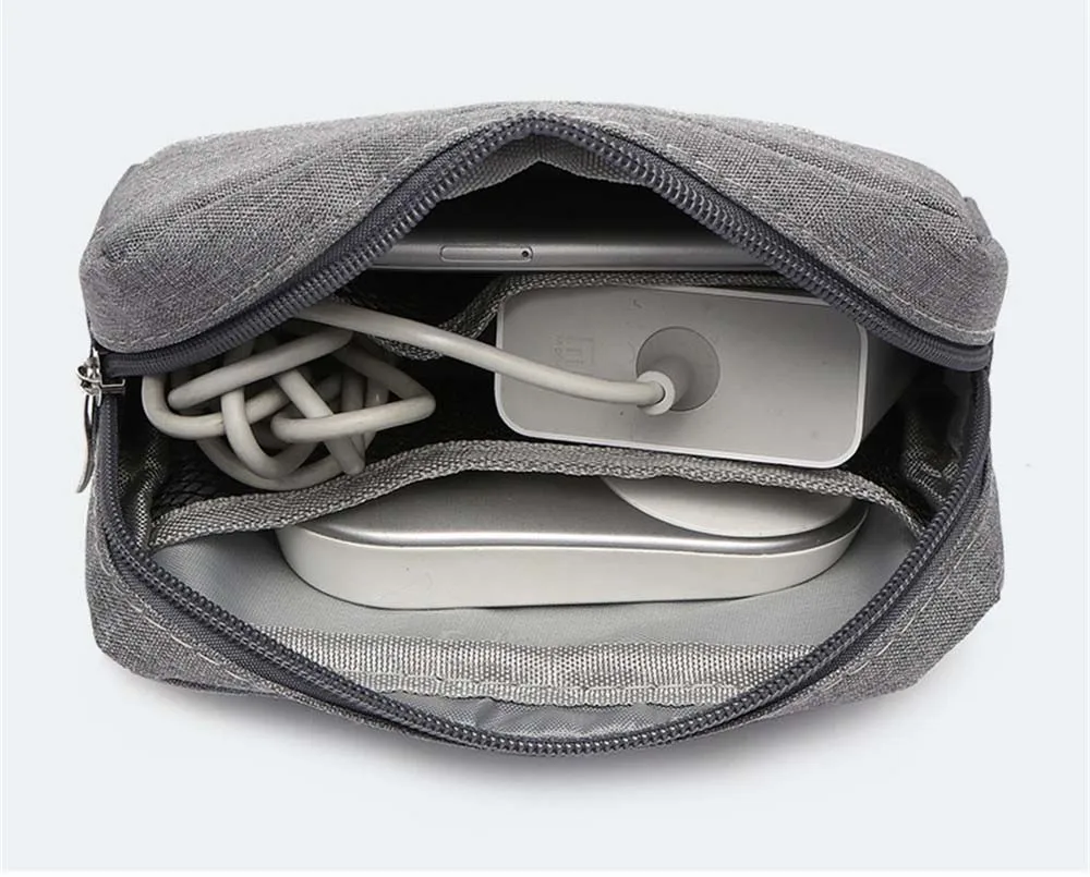 Travel Accessories Portable Bag Digital USB Cable Charger Earphone Pouch Storage Organizer Bag Case Small Items Packing Storage