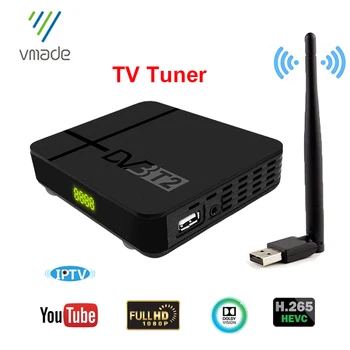 

Vmade DVB T2 Digital Terrestrial receiver TV BOX FTA H.265 HD Channel TV Tuner Receptor supoort Youtube Europe IPTV Spain France