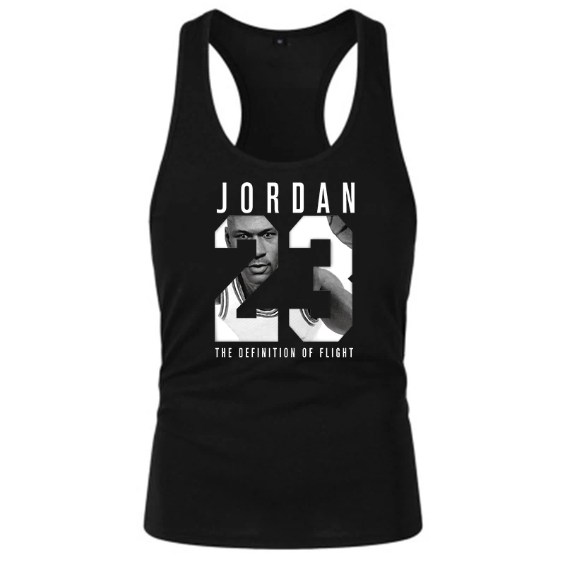 Летняя брендовая одежда Jordan 23, мужской жилет, хлопок, с принтом, для мужчин, для фитнеса, топы, для фитнеса, Camisetas, хип-хоп, без рукавов, рубашка